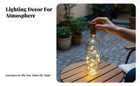 Solar Bottle Cork Light Flexible Wire Solar Cork Light gentle cream radiance for Patio