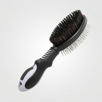 Hair Brush for Cat and Dog Grooming, Stainless Steel Cat Comb for Short and Long Hair, Non Slip Pet Massage Brush, Double Sided Slicker Design