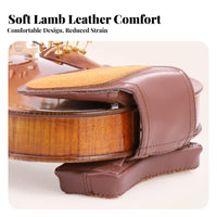 Violin Shoulder Rest Comfortable Soft Violin Shoulder Pad Non-Slip Soft Chinrest Cushion for Violinists, Music Students, Orchestra, Performances, Home