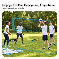 Powder-Coated Outdoor Volleyball Court Set Carrying Bag Volleyball Net System
