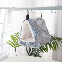 Parrot Nest Winter Bird Nest Budgie Cage Accessory, Flannel Hamster Bedding, Winter Warm Sugar Glider Supplies, Hanging Bird Nest Winter House