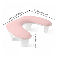 Curved Nail Arm Rest Ergonomic Design Manicure Hand Rest Stand Space Saving Wrist Support Cushion for Manicurists