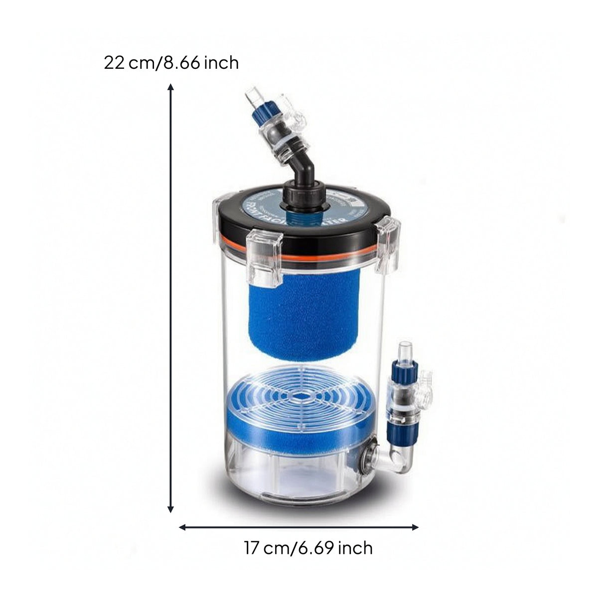 Prestrainer Bucket Aquarium Prestrainer with Sponge Reusable Cylinder Sponge Foam for Home Tanks