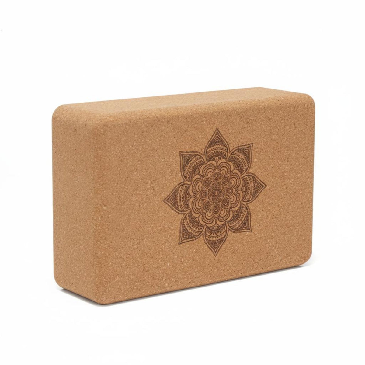 Lightweight Cork Exercise Block Easy Grip High Density Exercise Block Rounded Edges Fitness Gear for Beginners, Exercise, Dance