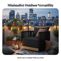 4 Pieces 4-Piece Rope Weave Sofa Set Modern Minimalist & design 4-Piece Rope Weave Sofa collection Weather-withstandant Outdoor Furnishing for Patio, rearyard