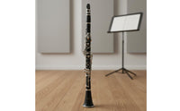 Nickel Plated Keys 17 Key Clarinet Beginner Friendly B Flat Clarinet Hard Protective Case Woodwind Instrument Easy to Use for Beginners, Adults, Performance, Practice