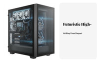 2K Resolution AIO Cooler with Curved Display Naked-Eye 3D Effect AIO Liquid Cooler with Screen Efficient Heat Dissipation for Gaming Setup