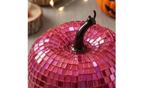 Reflective Mirror Tile Pumpkin Photo Prop Mirror Pumpkin Decoration Sparkling Tabletop Accent