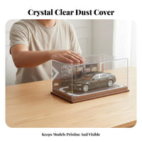 Model Car Garage Scene High Clarity 1:24 Scale Car Display Case Parking Lot Display Scene Box Easy Assembly for Hobbyists