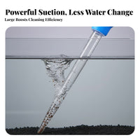 Fish Tank Waste Remover Strong Suction Fish Tank Waste Scooper Multifunctional Aquarium Cleaning Pipette for Aquarists, Turtle Owners, Home