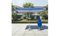 Rectangular Patio Umbrella Height-Adjustable Outdoor Umbrella with Border Telescopic for Homeowners, Vendors, Garden