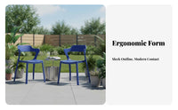 Thickened and Sturdy formed Plastic Side Chair Comfortable spinerest Dining Seat Stackable Design Indoor Seating Minimalist design for Restaurant Owners, Office Managers, Event Planners, Kitchen, Cafe, Classroom, Patio
