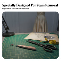 Seam Unpicker With Guard Cap Large Handle Seam Unpicker Thread Remover Tool for Tailors, Sewers, Clothing Alterations, Quilting, Crafting