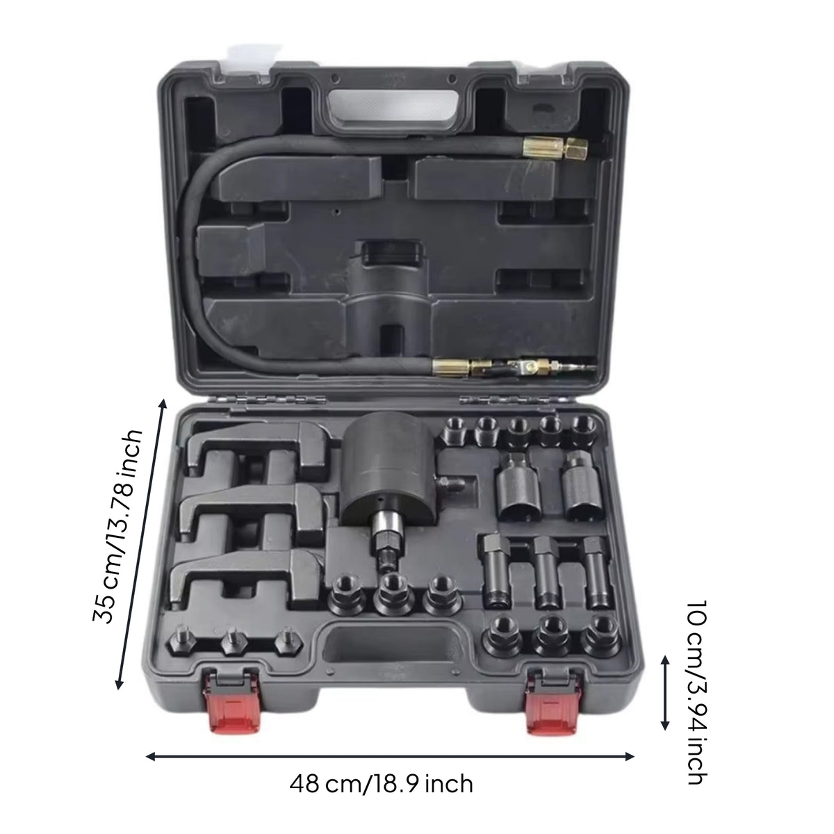 Pneumatic oil Injector Puller Kit Automotive with Case for Mechanics, Hobbyists, Garage