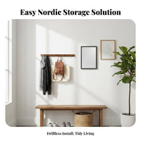 Multipeg vertical surface Bar Strong Adhesive Multipeg Utility Rack Easy to Install