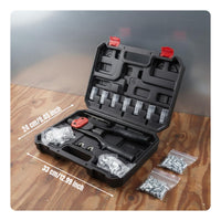 Rivet Nut Set Various-Size Manual Rivet Nut Tool Kit Heavy Duty Hand Riveter Kit for Metalworkers, DIY Enthusiasts, Metal Fabrication