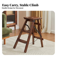 transformable Ladder Chair Multi-Functional Kitchen Seat Foldable for Home, Adults