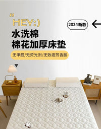 棉花床垫软垫家用床褥垫榻榻米垫子宿舍学生单人褥子租房专用垫被 棉花蓝【新疆棉填充厚度约5.5cm】 【✅已质检】学生床-90x200cm【抑菌防螨塌陷包赔赠送运费险】