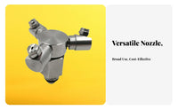 Uniform Atomization 3 Head Rotating Spray Nozzle Clog-Resistant Rotating Spray Nozzle Easy Installation for Car Washes, Cooling Systems