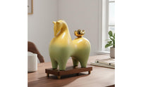 Ideal Opening Gift Chinese Wealth Horse Ornament Auspicious Color New Chinese Design Decor Creative Design Good Luck Horse Sculpture for Business Owners, Office, Living Room, Display Shelf, Shop Entrance