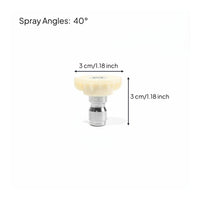 5 Pieces Stainless Steel & Brass Construction High Pressure Washer Nozzle Tips Rustproof for Car Washing