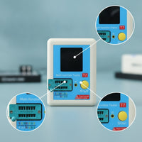 Transistor Meter Tester Rechargeable Electronic Component Tester with Color Display Handheld for Technicians, Prototyping