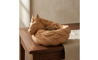 Detailed Mane Horse Catchall Bowl Sculpted Horse Head Tray Uncovered Basin Jewelry Dish Decorative