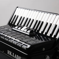 Piano Accordion 34-Key Accordion with Carrying Bag 72-Bass Instrument for Beginners, Adults, Training Lessons, Home Performance