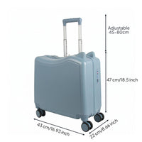 Telescopic Handle Carry on Kids Suitcase Molded Front Children's Suitcase