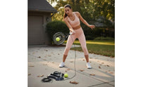 Elastic Cord Tennis Rebounder Coach Built-in Handle Tennis Training Rebounder Portable Sports Gear Easy to Set Up