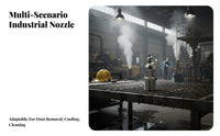 Spiral Jet Spray Head Fine Mist Stainless Steel Spiral Nozzle Fine-Droplet Misting Nozzle for Factories, Desulfurization, Dust Management