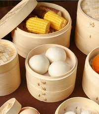 Bamboo Steamer Basket Set for Home and Commercial Use