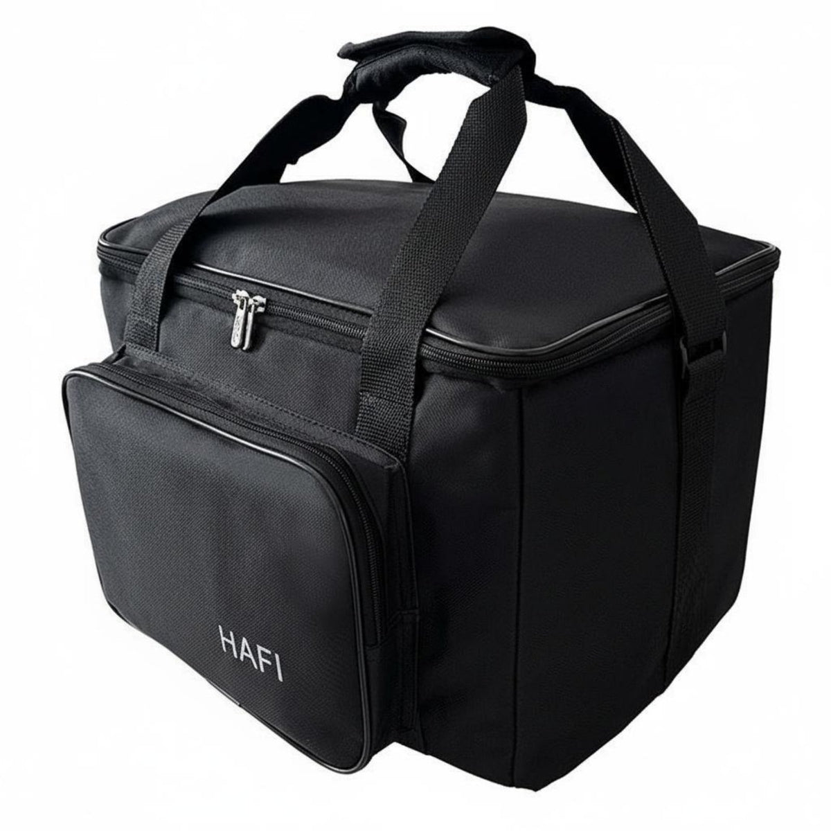 Heavy Duty Padded Speaker Bag Rugged Exterior Portable Speaker Carrying Case External Storage Pockets for DJs, Outdoor, Travel, Gigs