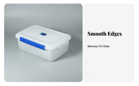 Easy to Clean Rectangular Plastic Box Long-Lasting Commercial Food Bin Multi-Purpose for Supermarket, Restaurant, Pantry