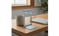 Silver-Toned Finish Foldable Coffee Machine Stand Exposed-frameFrame Portable Coffee Machine Stand Compact Appliance Support