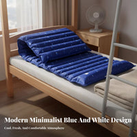 Water-Filled Cooling Pad Undulating Surface Summer Sleeping Mat Waterproof PVC Water Bed Pad for Students, Hot Sleepers, Dorm Room, Sofa