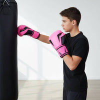 Multi Color Kids and Adult Boxing Gloves Thick Padding PU Leather Boxing Gloves Adjustable Straps Sparring Gear Set Long-Lasting for Adults, Sanda, Taekwondo