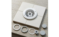 Embedded Install Pool Massage Nozzle Water Air Connection Spa Massage Nozzle Round Outlet White Plastic