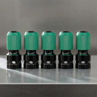 5 Pieces Textured Grip Telescopic Converter Head Knurled Wrench Adapter Head Metal Body