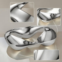Fruit Tray Stainless Steel Snack Tray Polished Tableware for Parties