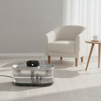 Cat Water Fountain Cordless Automatic Cat Water Fountain Rechargeable Wireless for Cats, Feeding Station, Living Room