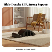 Versatile Use Pilates Spine Corrector Odorless Expanded Polypropylene Foam Support Easy to Grip Arched Back Massage Stretcher for Mind-Body Practice Enthusiasts, Office Workers, Athletes, Core Strengthening, Home Gym, Floor Workout