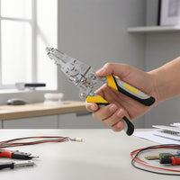 Folding Wire Stripper Pliers Multifunctional Wire Stripping Pliers Tool Insulated Ergonomic for Electricians