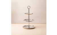 3 Tier Stand Stainless Steel Dessert Serving standGrade Tier Tray for Parties, Buffet