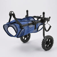 Supportive Dog Rear-Leg Support Wheelchair Breathable Dog Wheelchair with Mesh Harness Secure Rehabilitation Cart Comfortable for Disabled Dogs, Daily Walking, Indoor Use
