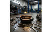 Built-in Handle Oil Drain Pan exposedTop Oil Collection Basin Shallow Plastic Drain Pan Wide Rim for Garage, Workshop