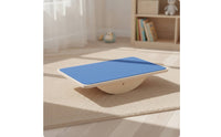 Child Safe Wooden Balance Board Holistic Balance Board with Curved Base Open Ended Toy Splinterwithout Splinters for Children