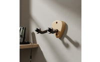 Guitar Wall Mount Cushioned Padding Wooden Guitar Hook, U-Shaped Design Beech Wood Instrument Hanger for Studio, Music Room