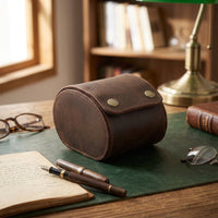 Vintage Watch Storage Box Portable Leather Watch Box Lightweight Organizer Single for Travelers