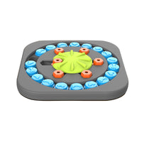 Interactive Dog Puzzle Toy with Rotating Disc for Treat Dispensing
